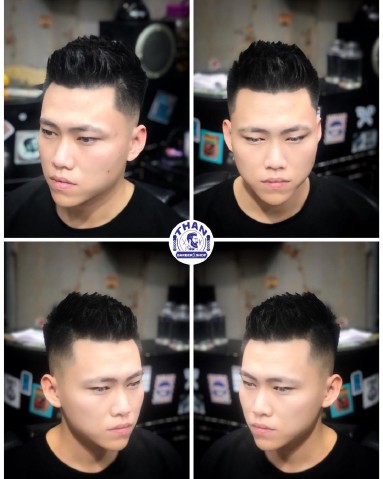 Kiểu tóc faux hawk fade đẹp hiện đại chuẩn barber style