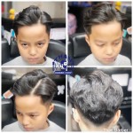 Side part mid fade trẻ trung phù hợp nhiều phong cách