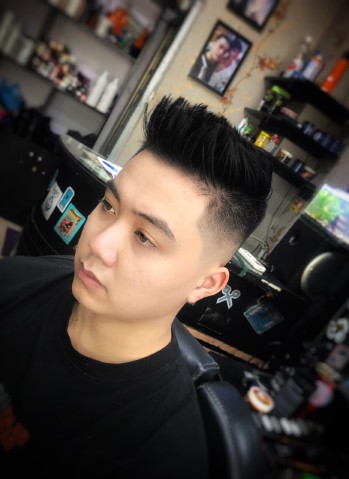 Spiky high fade cá tính mạnh mẽ dành cho nam